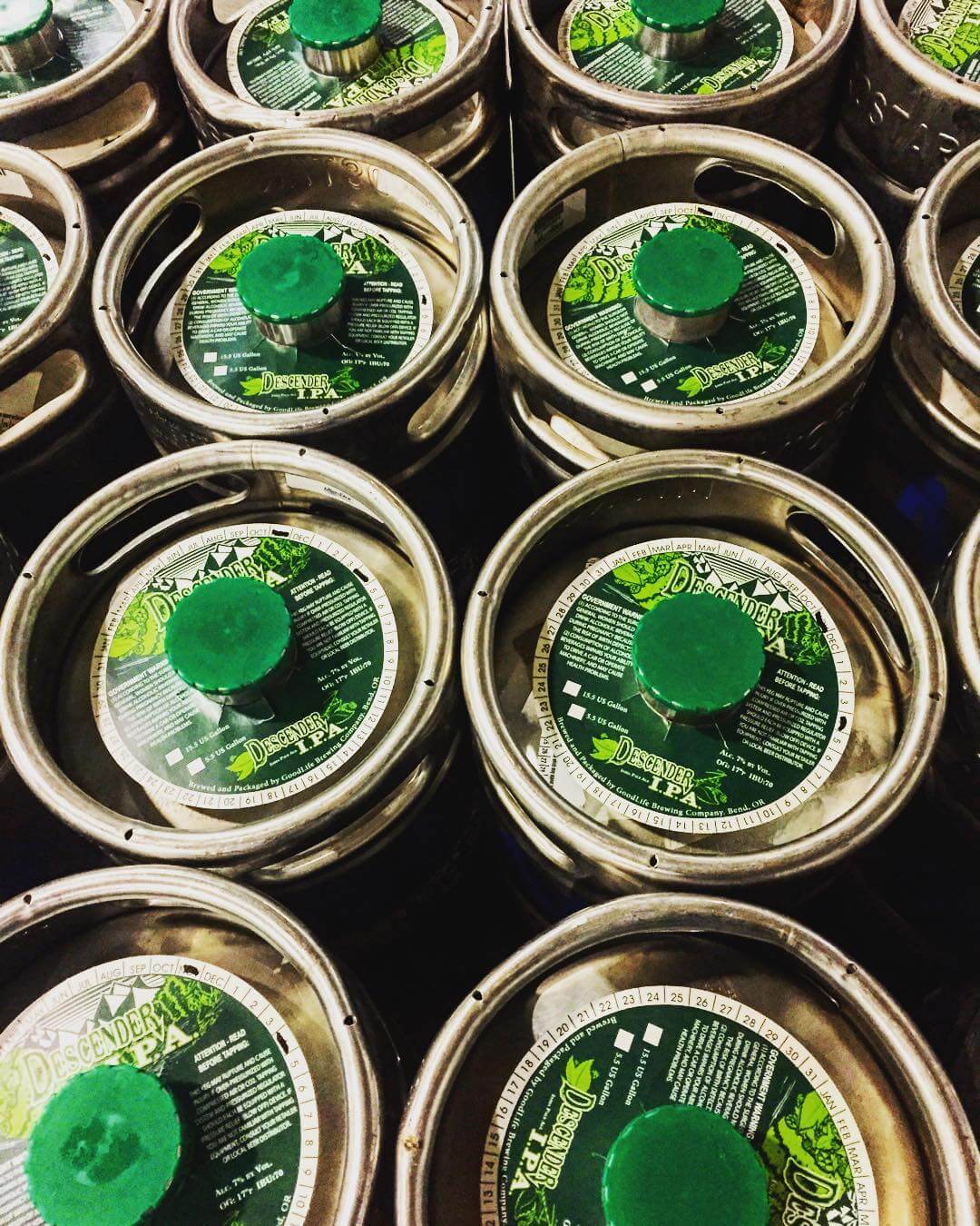 Kegs of Descender ready for your pint! #craftbeer #ipa #descenderipa #oregonbeer #goodlife