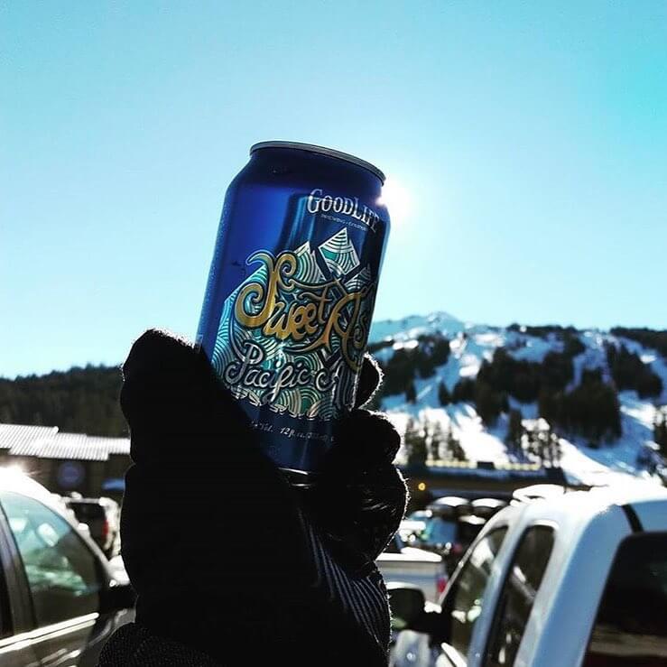 Enjoy the ride. Sweet As! #craftbeer #cannedbeer #mtbachelor #sweetas #inbend #oregonbeer #skibeer