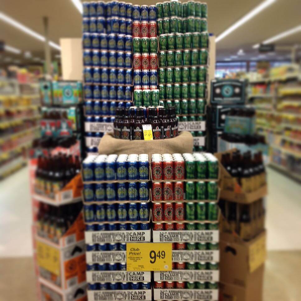 Tower of beer!! #inbend #goodlifebeer #cannedbeer #craftbeer #sweetas #descenderipa #mountainrescue