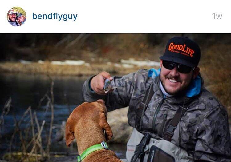 Mans best friend and mans new favorite @goodlifebrewing @captuer hat. Available now on our website! Check them out! #goodlifebrewing #instabeer #craftbeer #captuerheadwear #ruffwear #bestofbend #bestoforegon #flyfishing