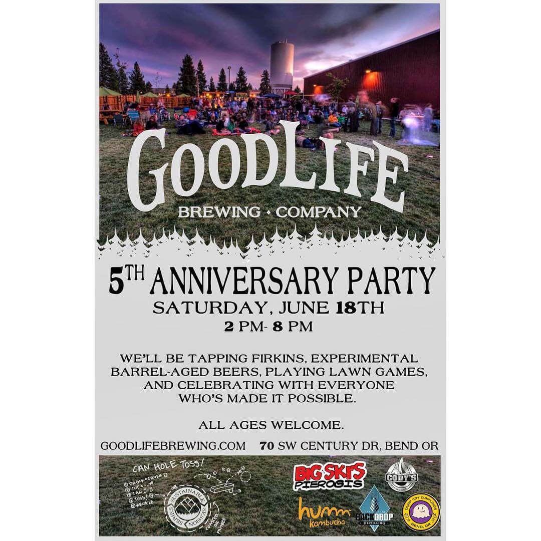 This Saturday marks our 5th Anniversary! Come join us and let us say thanks for the support! We wouldn't be here without you beautiful people! Our good friends at @bigskispierogi @dumpcitydumplings @backdropdistilling @hummkombucha will be on site serving their goods, too!