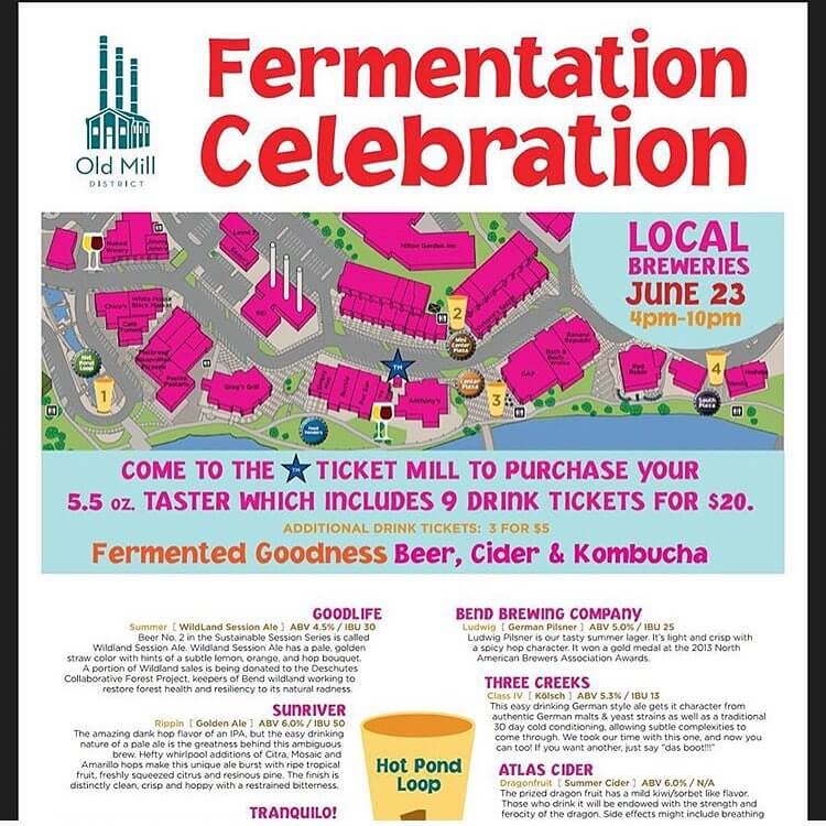 It's time for the Fermentation Celebration @oldmilldistrict today from 4pm-10pm! We'll be pouring #wildlandsessionale  so come and try it out!