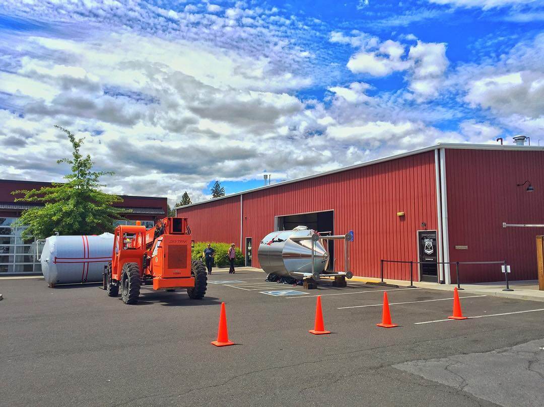 Meet the newest members of the GoodLife family! Their names are TBD, but we got 2 new 90 BBL fermenters delivered today, and we can't wait to start filling them for you!  #adventurousales