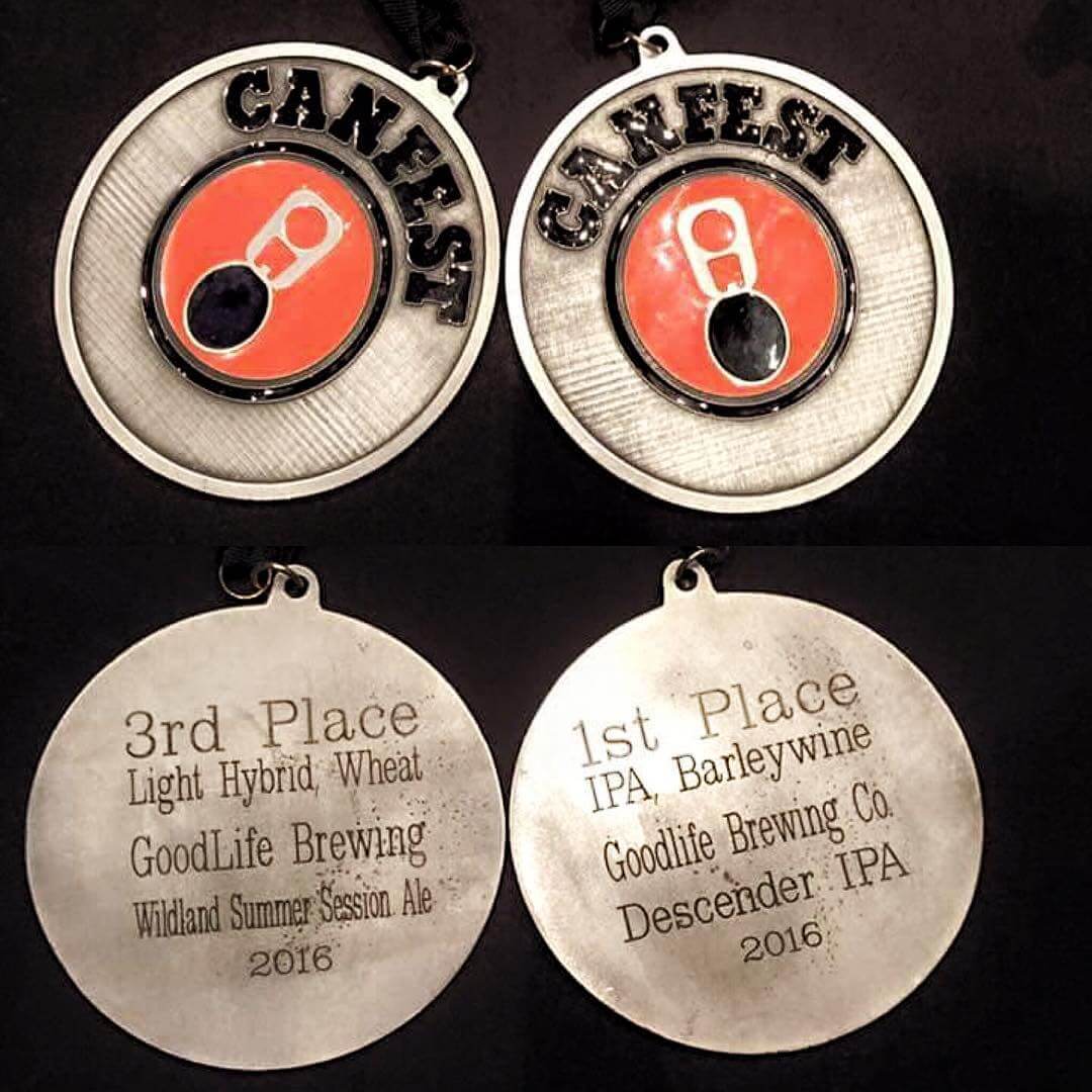 We took home some hardware this weekend @canfest! 
Gold Medal for Descender IPA- IPA Category

Bronze Medal for Wildland Session Ale- Light Hybrid Category

We couldn't be more proud of our team, and can't wait for next year's #canfest!