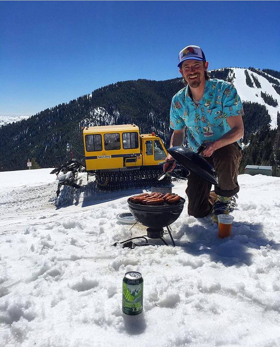 #tbt to mid #mountain #bbq parties @sunvalley! #sunvalley #descenderipa #hotdogs