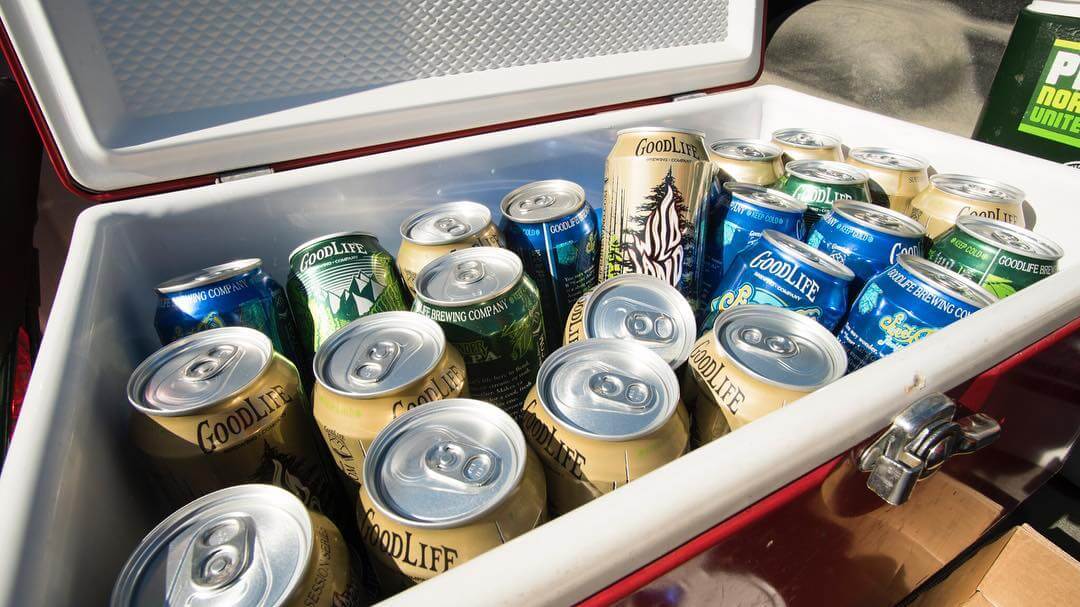 The ice chest is loaded up and ready for Saturday #adventures!