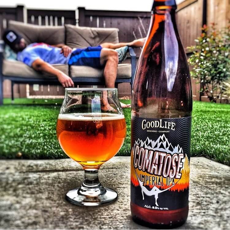 We are rolling of out bed still in a #comatose this morning. @wymacraft nailed this 📷! Our fans take the best photos with our beers, please keep them coming! We love them!