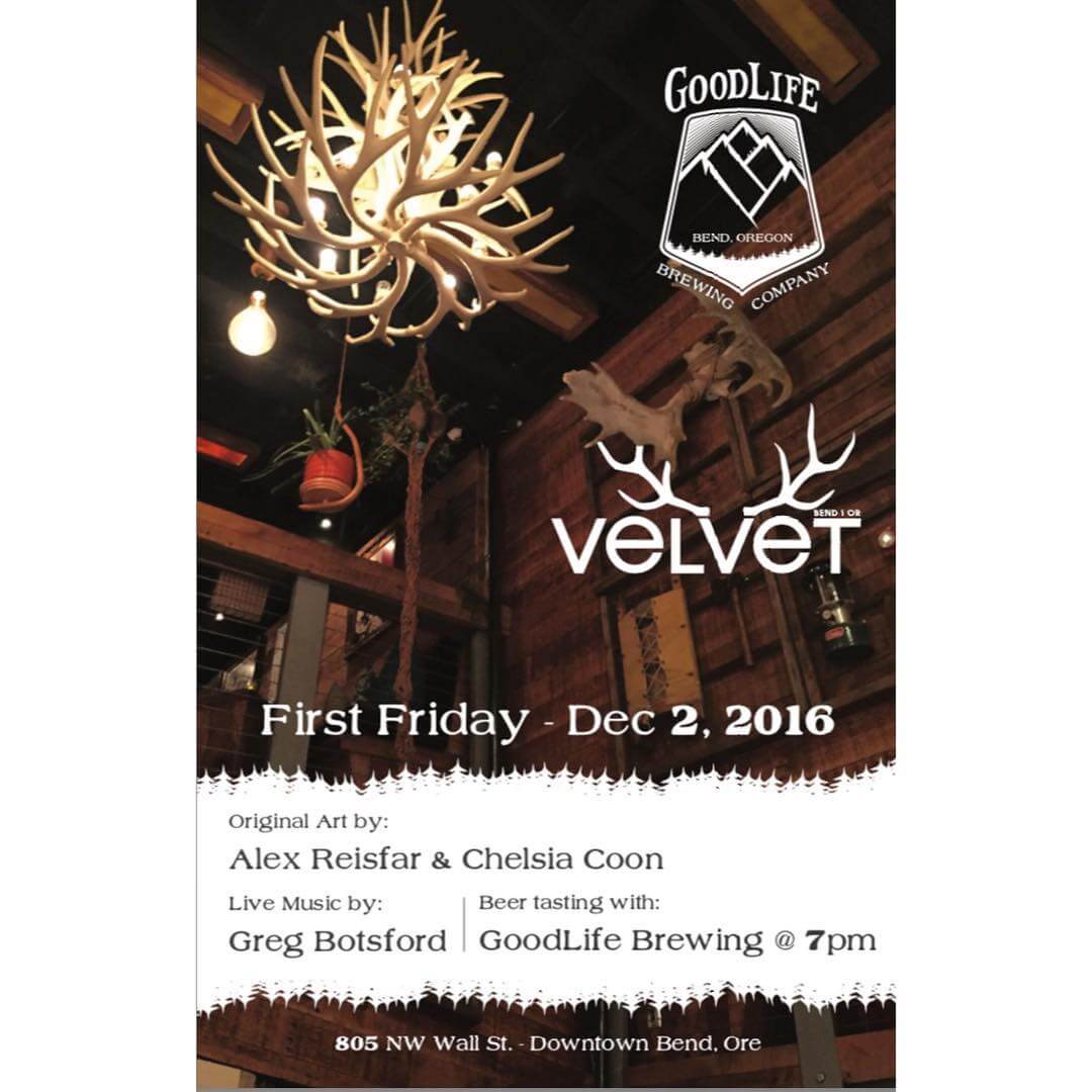 Come hang out with us @velvet_bend tonight at 7pm! Live music, great art, and cold beers... what else could be better on a Friday Night!