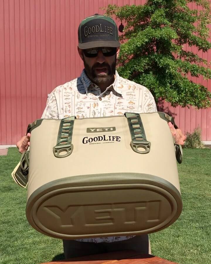 And the winner of our @goodlifebrewing Adventure Pack featuring a @yeti Hopper is… Chris Birchard! Congrats Chris! We’ll be emailing you so we can get you this #yeti filled with ice cold #beers!