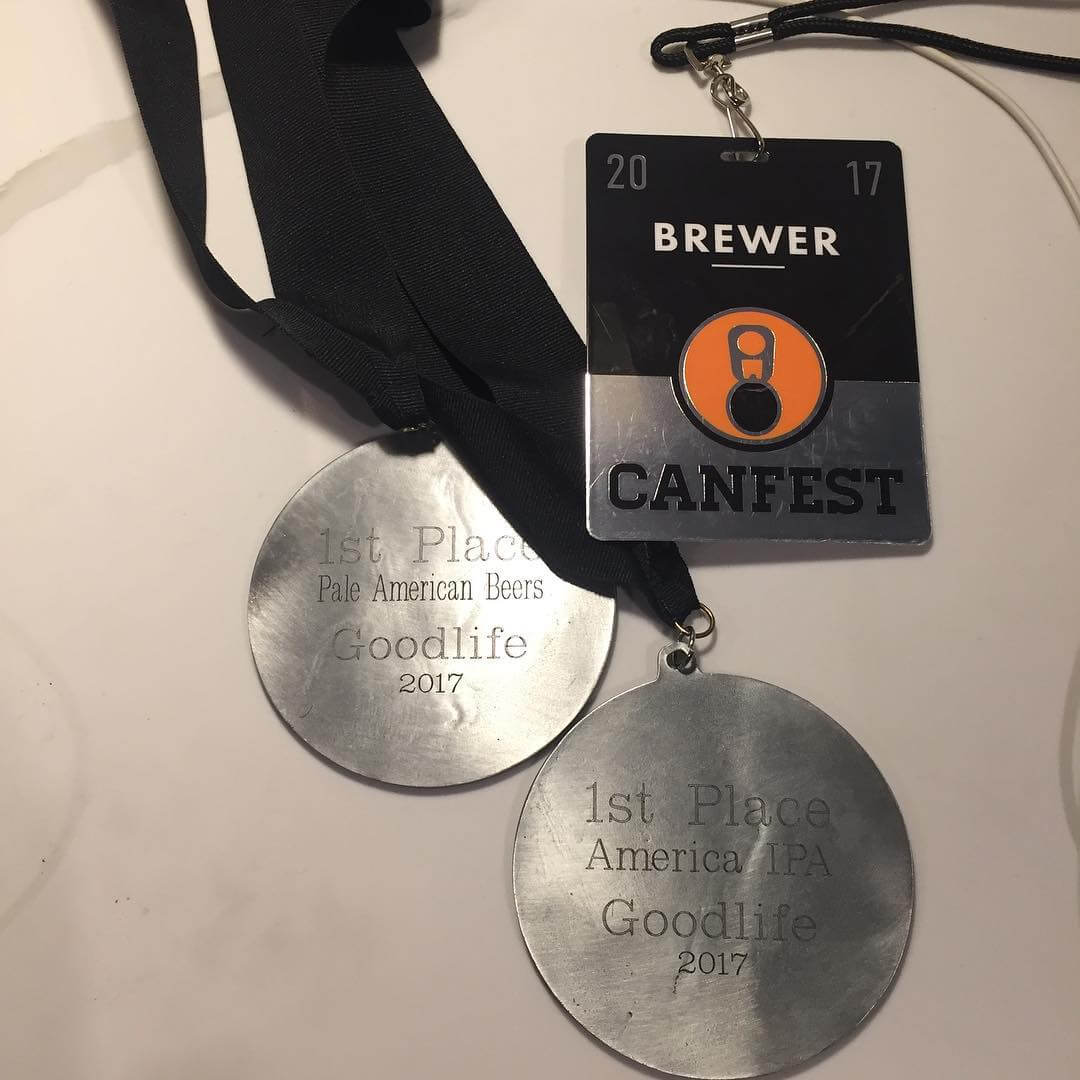 Last night, we won #gold medals at the @canfest for American IPA: Descender IPA and Pale American: Sweet As! Pacific Ale! We couldn’t be more proud of our team and we always strive to put out the best possible product for you! 🙏🏼🍻