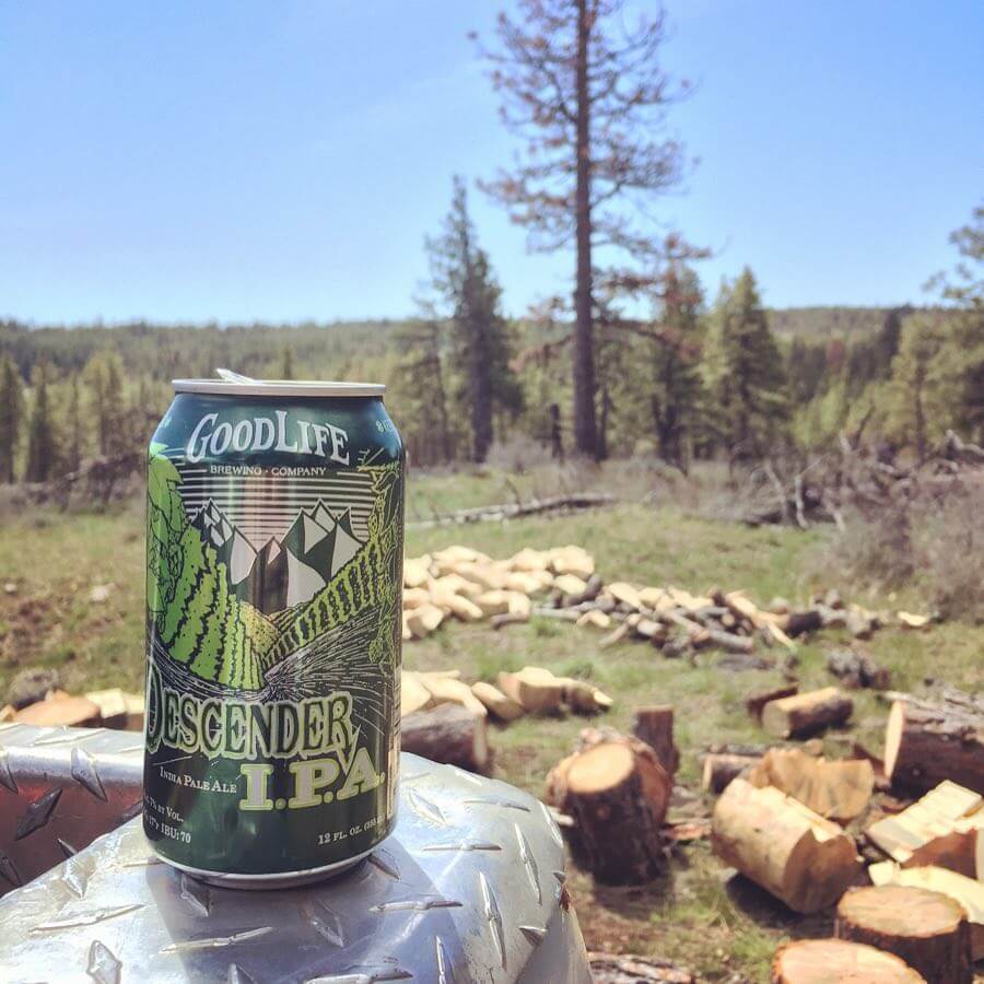 It’s tough to beat a #descenderipa after swinging an axe all day! #adventurousales