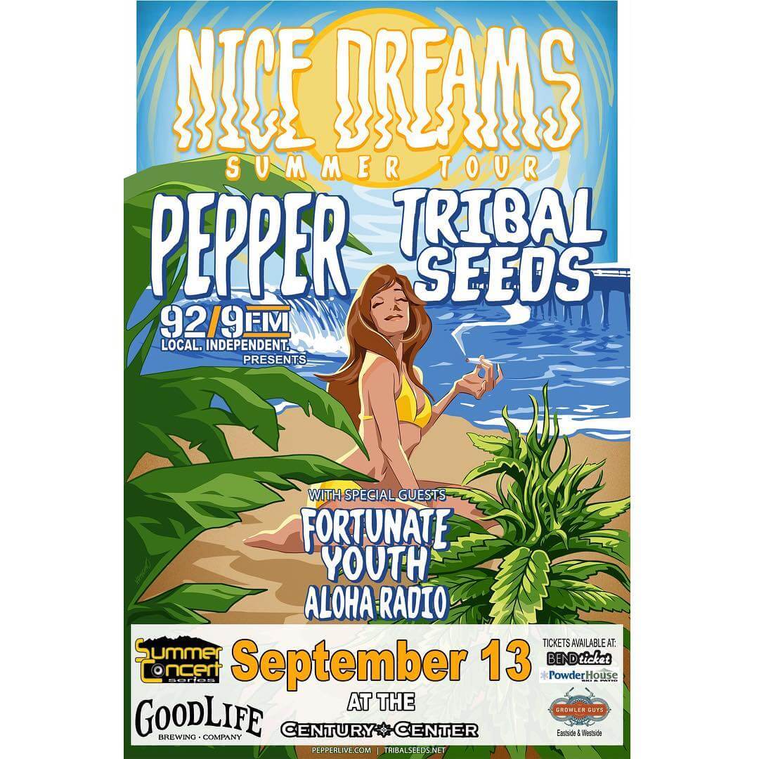 Who has their tickets to @pepperlive and @tribalseeds show #tonight at the Century Center?! Tickets are still available at bendticket.com!