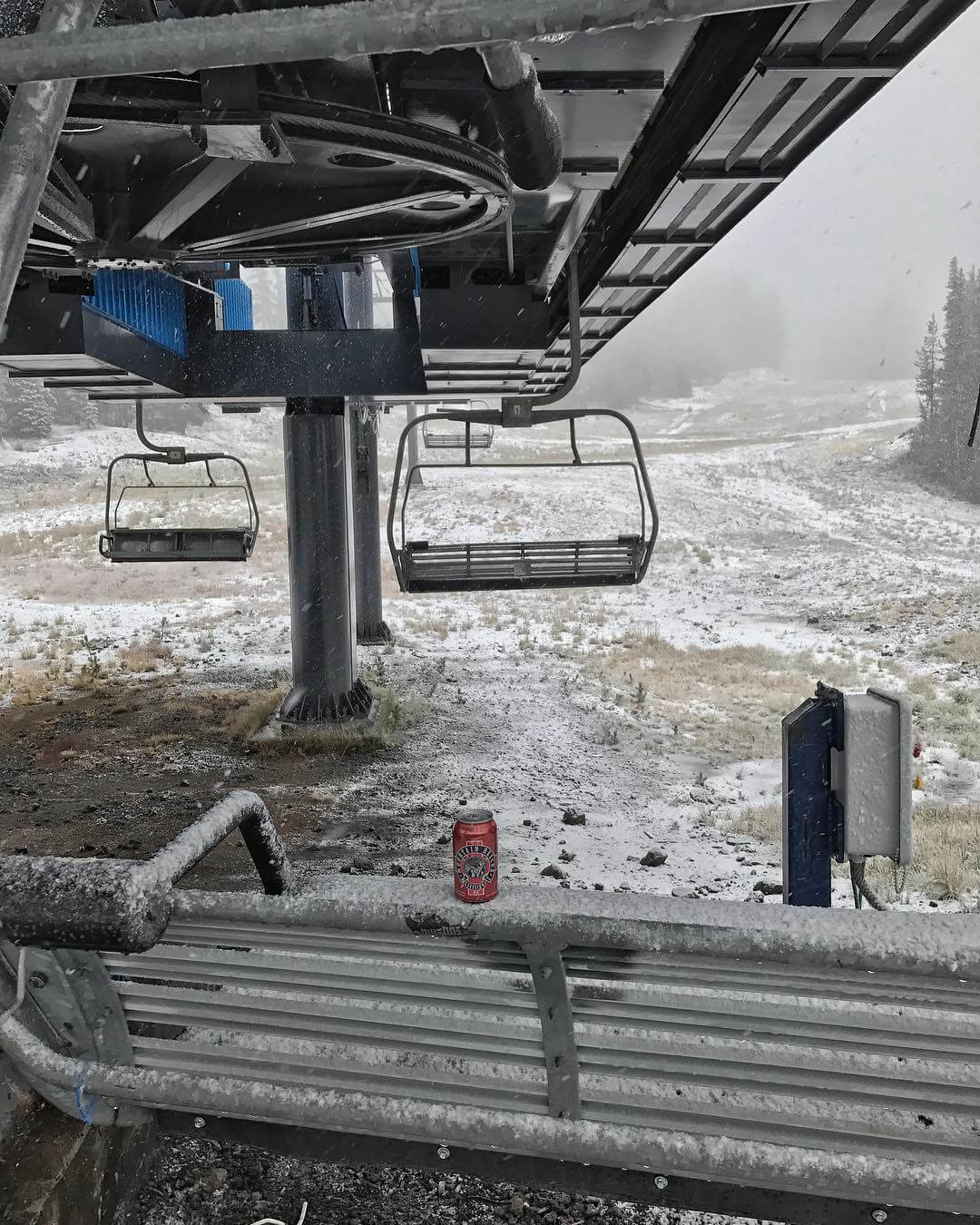 Someone is already ready for 1st Chair @mtbachelor! Mountain Rescue Session Ale is in tanks and will be canned and kegged in a couple weeks for your enjoyment!