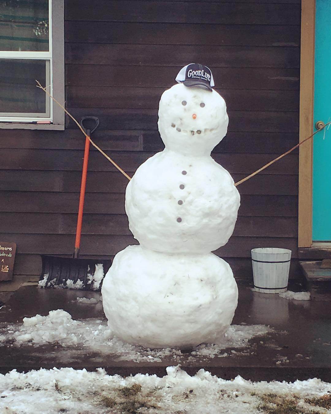 A neighborhood spotting of Mr. ☃️ rocking his GoodLife hat #inbend! 📸: @tesmiles