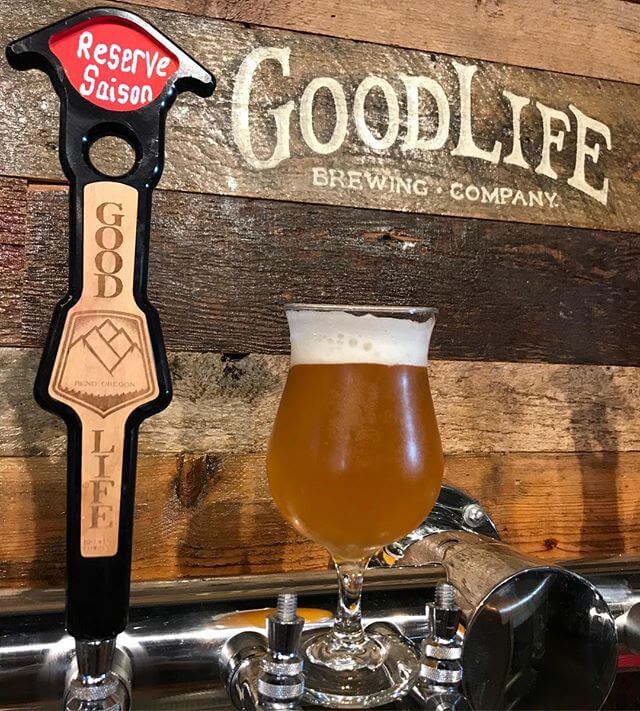 2018 Reserve Saison- On Tap Now 
In early 2017, we brewed a traditional Farmhouse Saison with Pilsner Malted Rye, Unmalted Wheat, and Malted wheat.  This beer was fermented and racked to French Pinot Noir Oak Barrels.  We pitched a unique blend of Belgian Saison yeast, Brettanomyces, and Lactobacillus then aged the beer 14 months before blending all 14 barrels back into Stainless steel and prepped for package.

Tasting Notes: Pale in color and dry on the palate, 2018 Reserve Saison is a true Wild Ale Experience, with classic Brett flavors and aromas such as Horsey and Barnyard “funkiness” with backend fruit.  Seasons Come and Seasons Go, just like this one of a kind GoodLife Brewing 2018 Reserve Saison!

ABV 6.0%  IBU 10