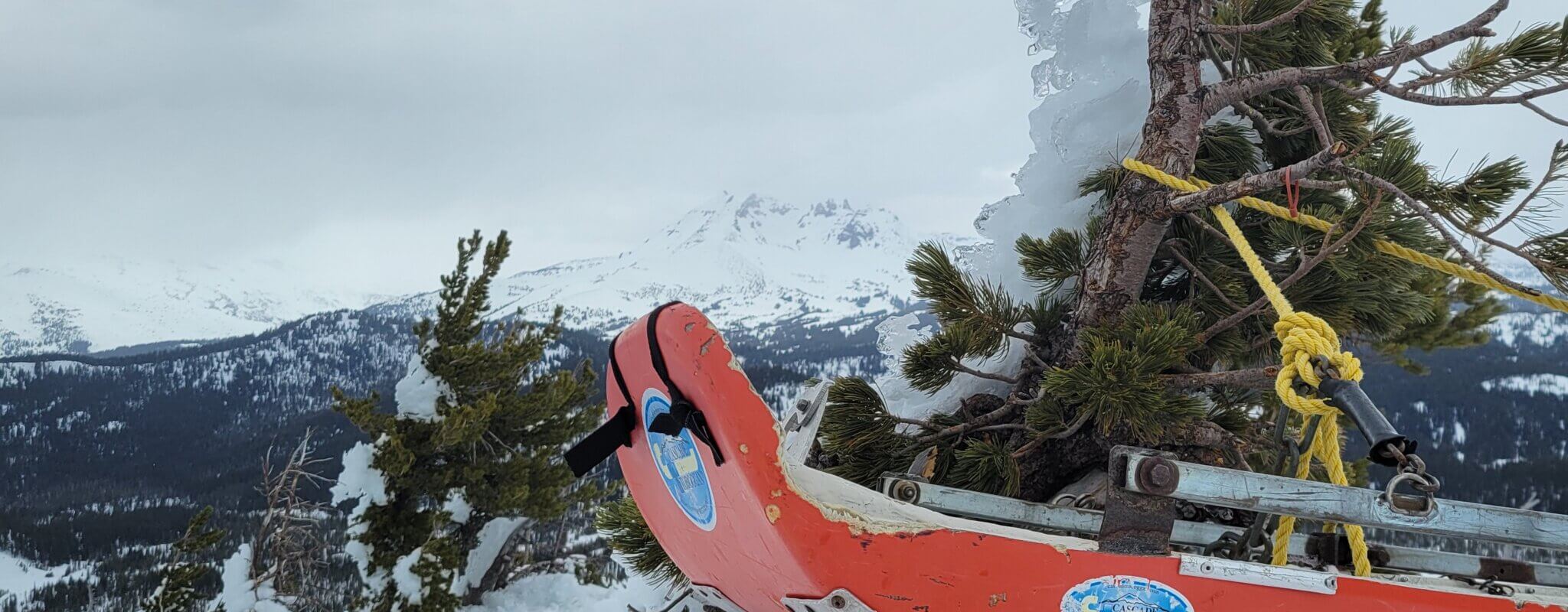 Mountain Rescue photo in the snow