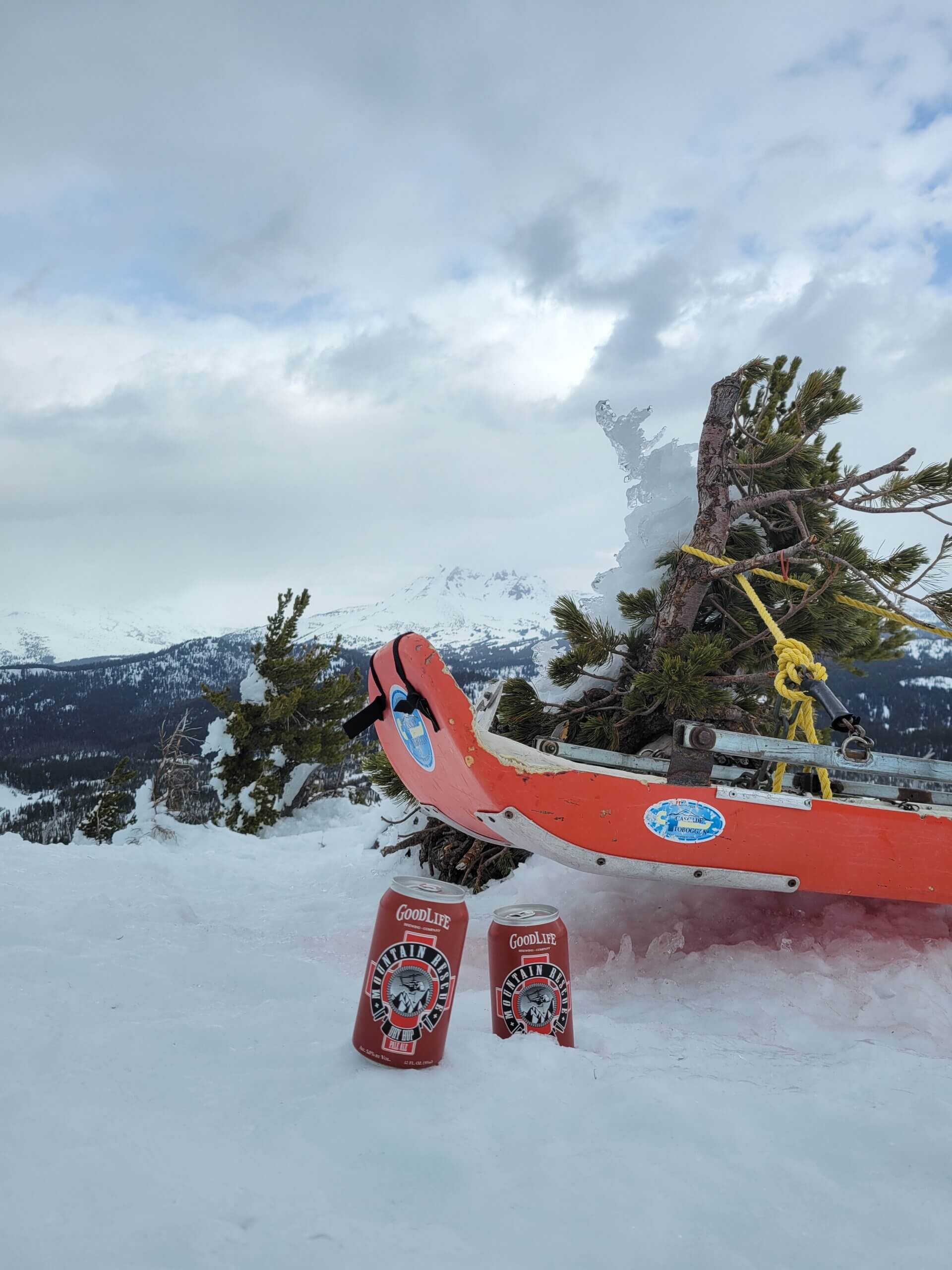 Mountain Rescue photo in the snow