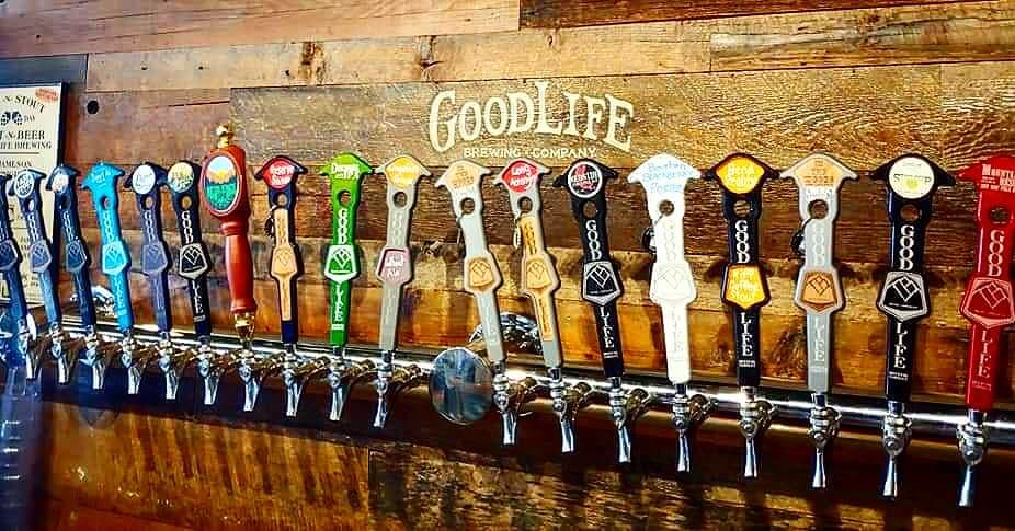 Breaking are own record’s. 18 GoodLife beers now on Tap at the tasting room. Sweet As Pacific Ale, Descended IPA, Comatose IIPA, Pass Stout, Bavarian Lager, Grapefruit Guava Wheat, Sippy Cup Hazy Pale, Redside Red IPA, Reserve Saison, Long Acronym, Resilience IPA, Evil Sister Double IPA, Bend Reality Riff Coffee Stout, Cherry Vanilla Imperial Stout, Man of the Hour Flanders Red, 7 yr Bourbon Imperial Stout, BlackBerry Porter and Mountain Rescue Dry Hop Pale. 🍻🍻🍻🍻🍻