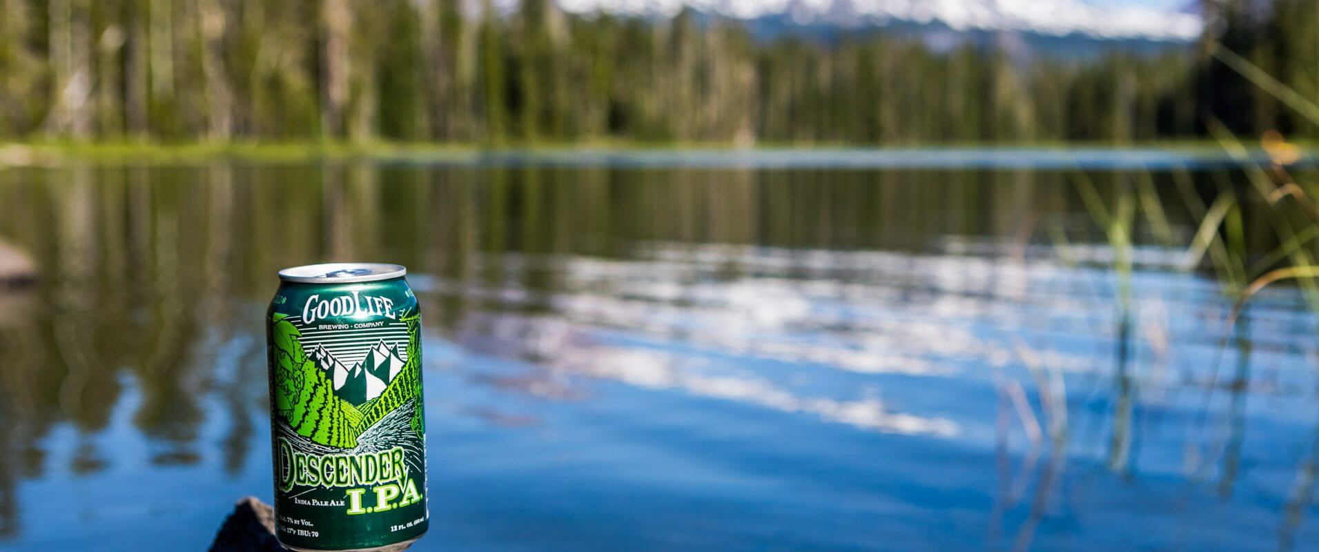 Oregon beer at the lake in Bend.