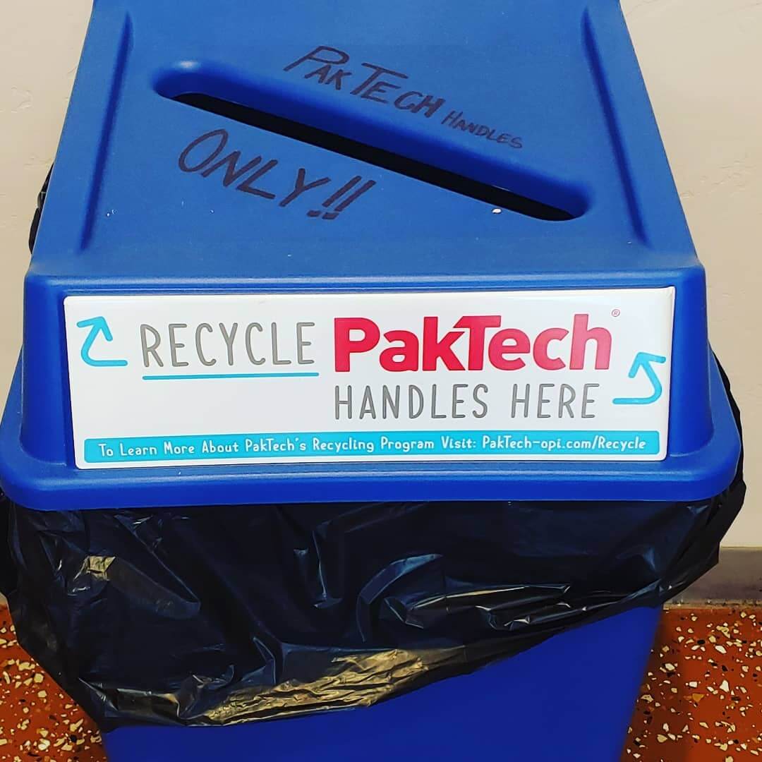 ♻You can now bring in your used @paktech handles to GoodLife and will help recycle them. ♻ Located in our tasting room, easy westside Bend location. #thinkgreen #paktech