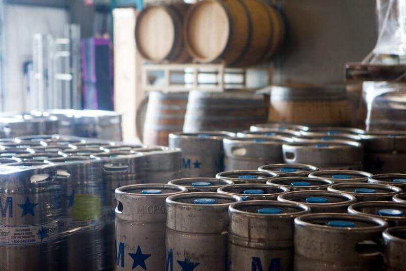 Kegs of Beer in Bend, Oregon