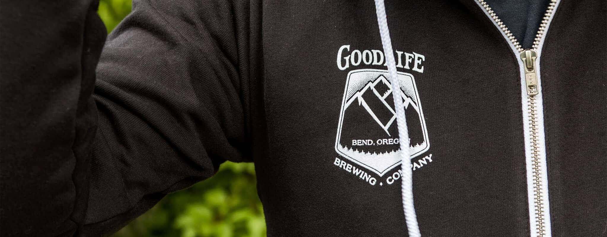 GoodLife hoodie in the wild