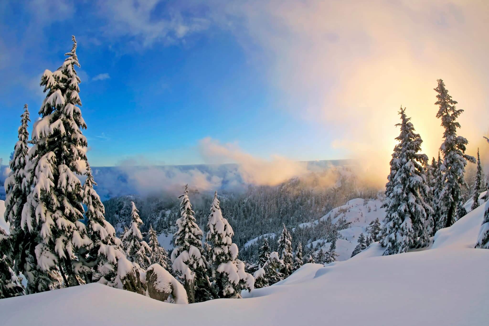 Bend, Oregon mountain shot